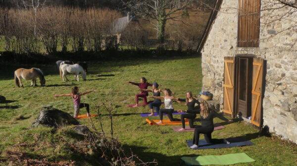 stage yoga et cheval dans les hautes pyrénées - gandalha