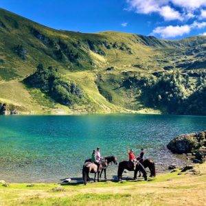 randonnée à cheval au lac de Bareilles