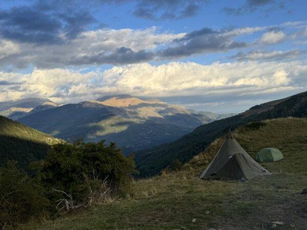 bivouac sur la traversée des Pyrénées - gandalha