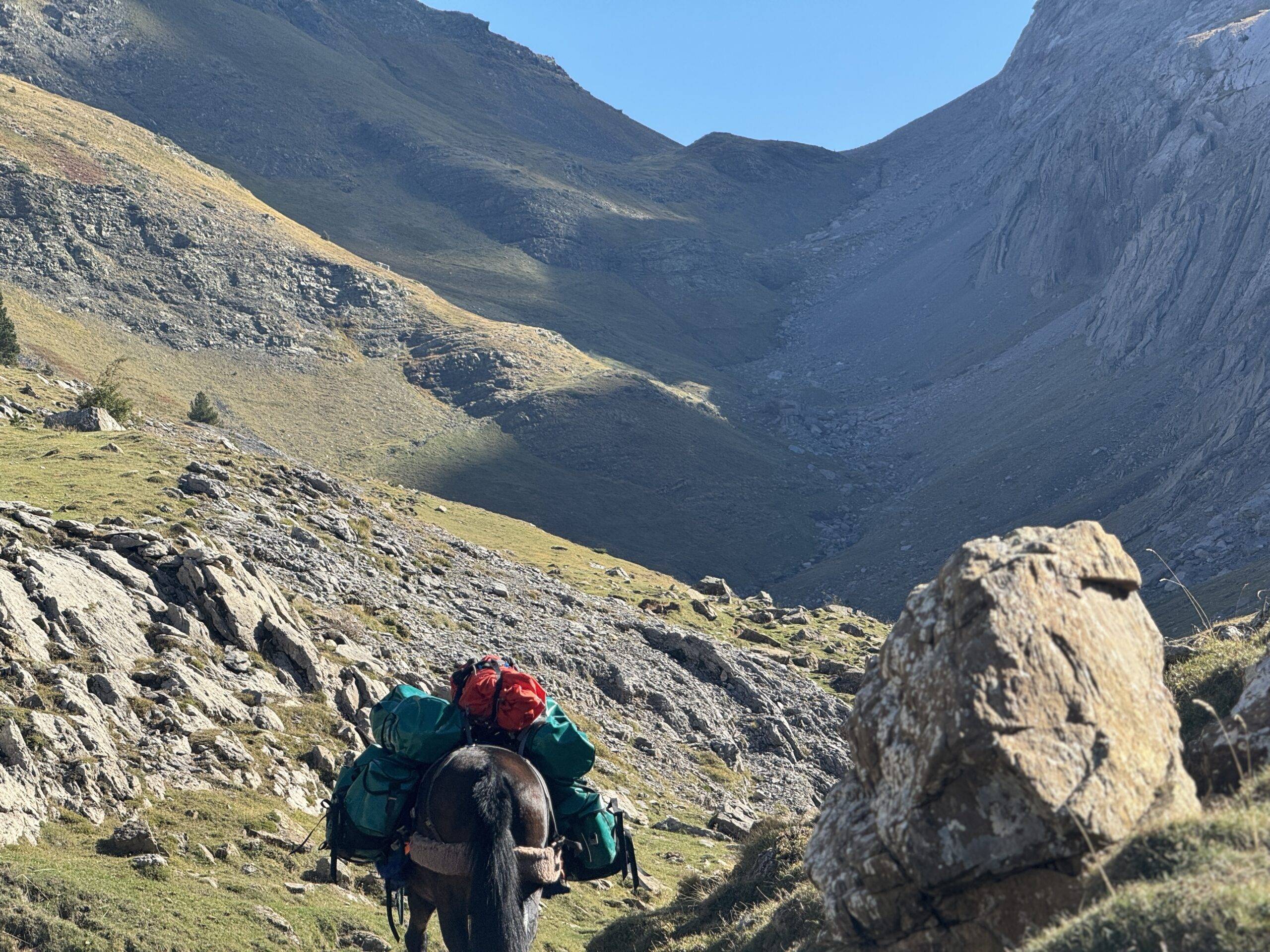 passage de frontière entre France et Espagne avec les mules - Gandalha voyages